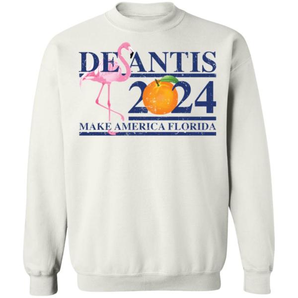 Flamingo desantis 2024 make america florida shirt 10