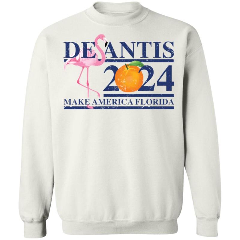Flamingo desantis 2024 make america florida shirt - image 10