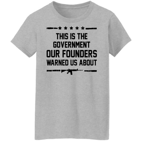 This is the government our founders warned us about shirt 8