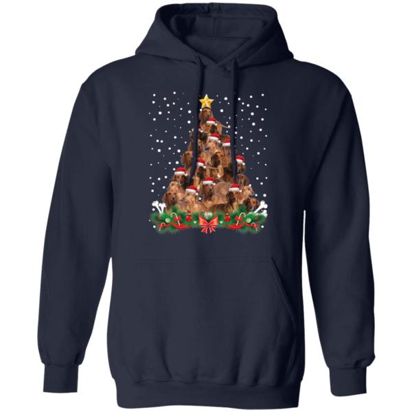 Dachshund christmas tree sweatshirt 11