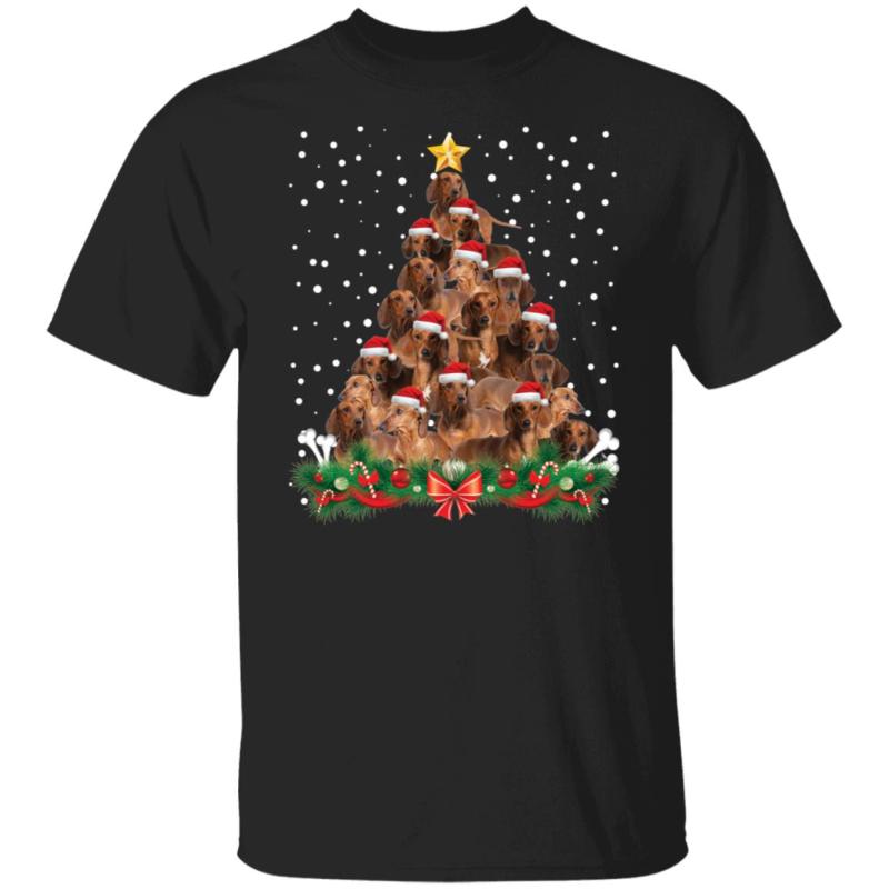 Dachshund christmas tree sweatshirt - image 8