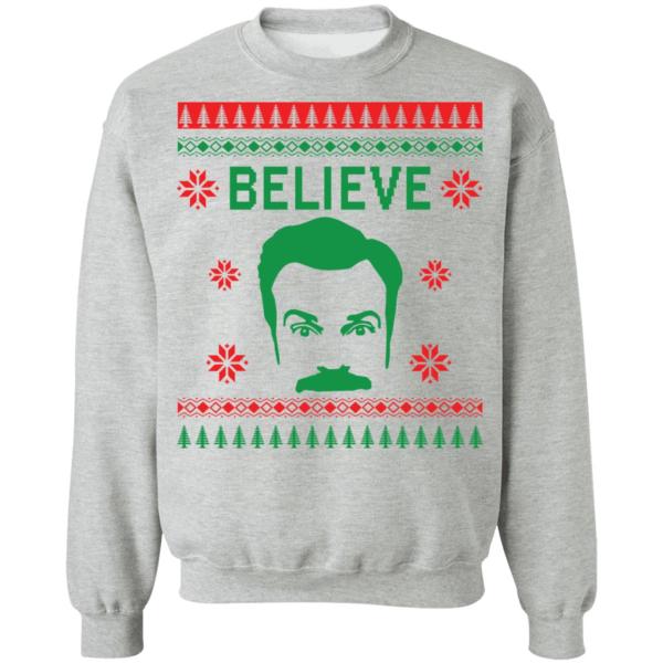 Ted lasso believe christmas sweater 6