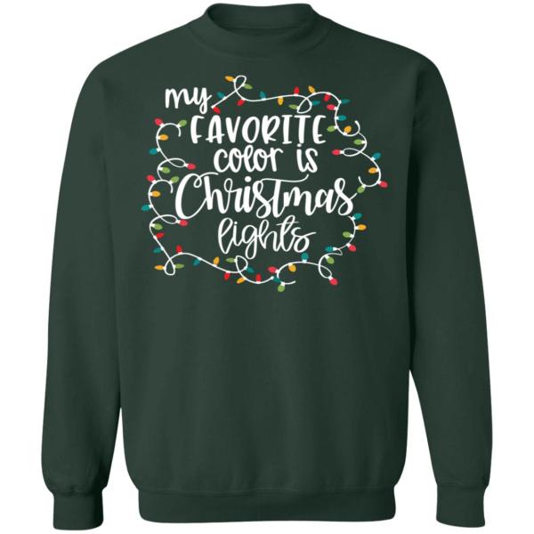 My favourite color is christmas lights christmas sweater 13