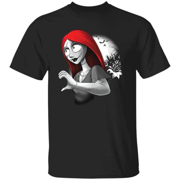 Jack skellington and sally from our first kiss couple shirt