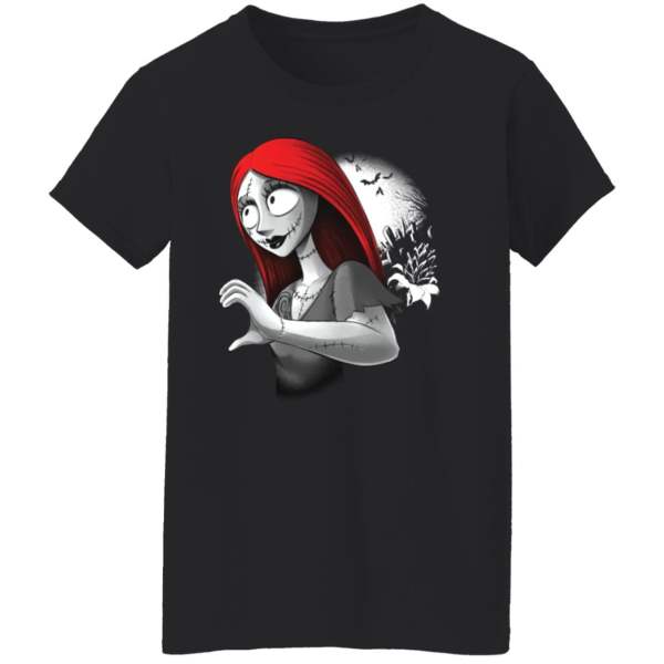 Jack skellington and sally from our first kiss couple shirt 4