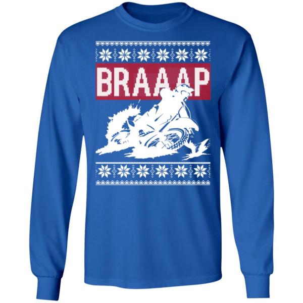 Braaap motocross ugly christmas sweater 10