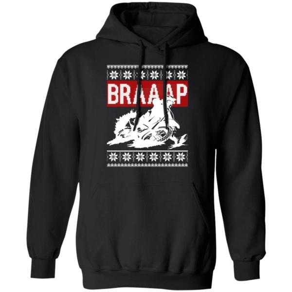 Braaap motocross ugly christmas sweater 11