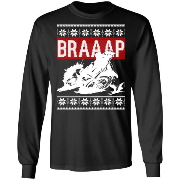 Braaap motocross ugly christmas sweater 8