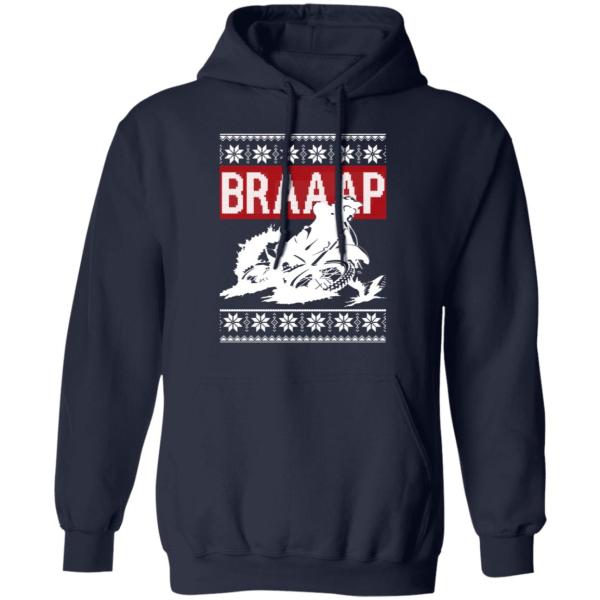 Braaap motocross ugly christmas sweater 3