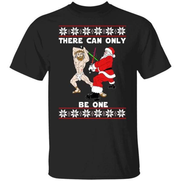 Jesus vs santa there can only be one christmas sweater