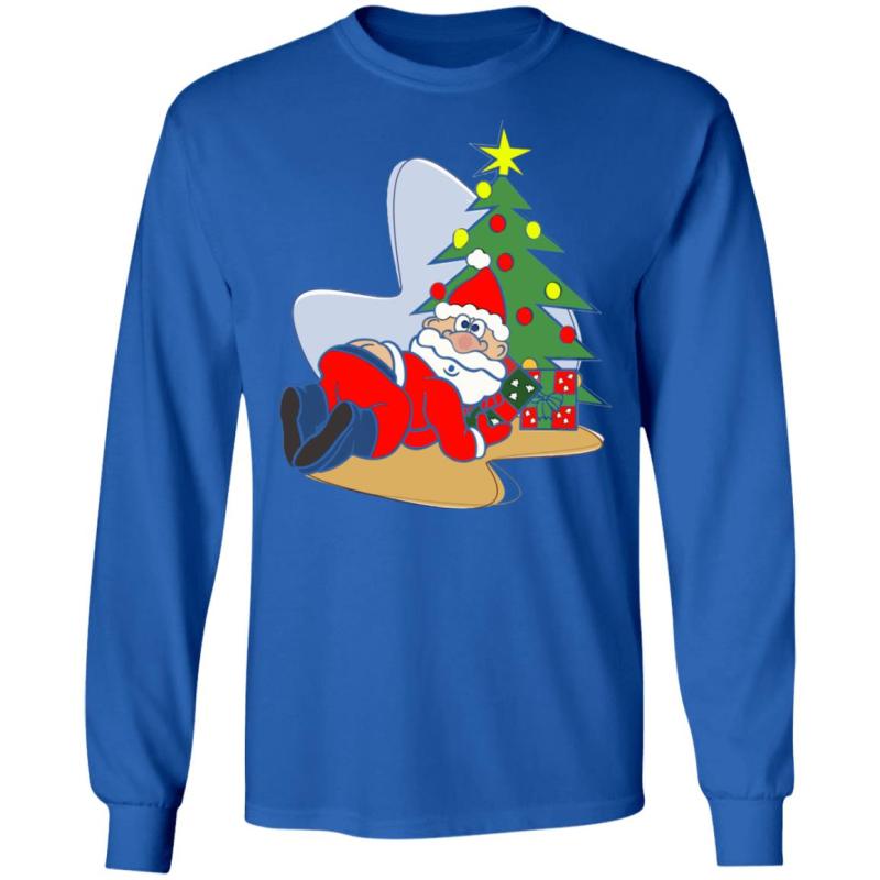 Santa butt crack christmas sweater - image 10