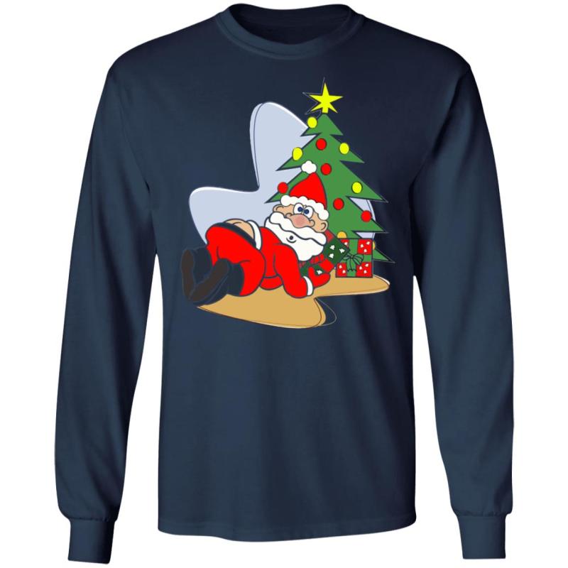 Santa butt crack christmas sweater - image 9