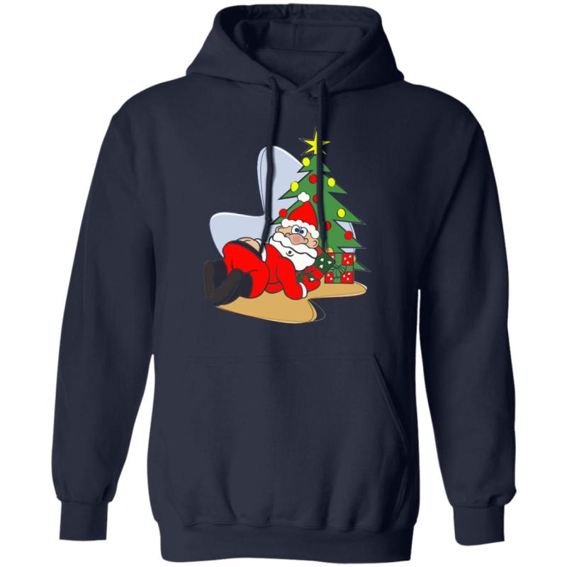 Santa butt crack christmas sweater - image 3