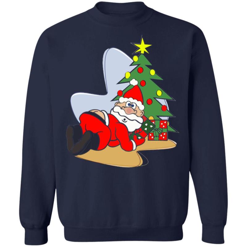 Santa butt crack christmas sweater - image 12