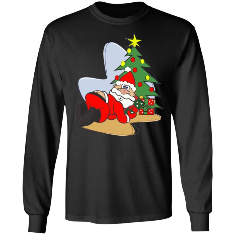 Santa butt crack christmas sweater - image 8
