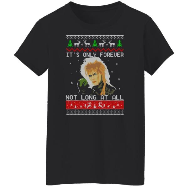 David bowie it’s only forever not long at all christmas sweater 7