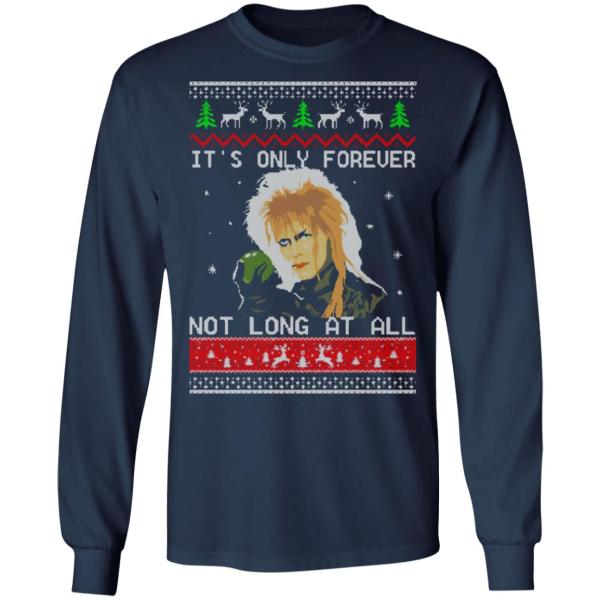 David bowie it’s only forever not long at all christmas sweater 9