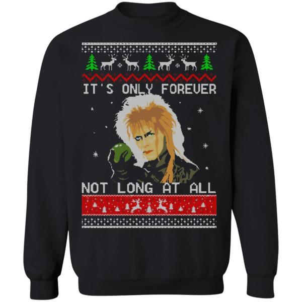 David bowie it’s only forever not long at all christmas sweater