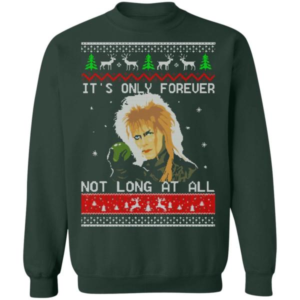 David bowie it’s only forever not long at all christmas sweater 13