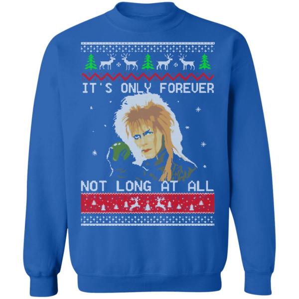 David bowie it’s only forever not long at all christmas sweater 5