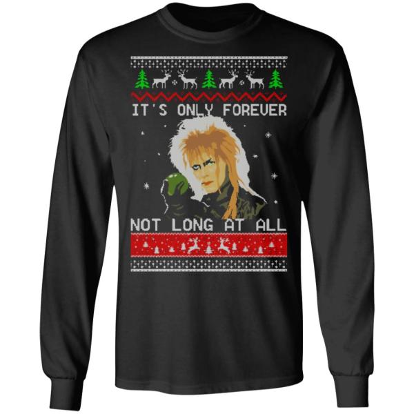 David bowie it’s only forever not long at all christmas sweater 8