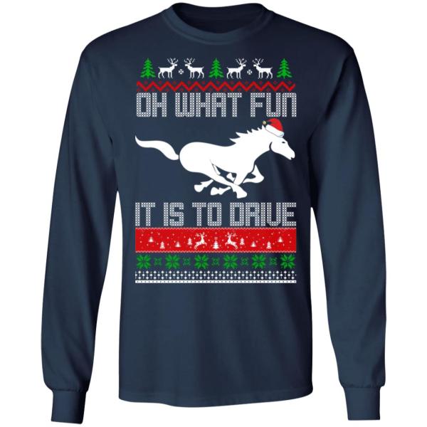 Horse oh what fun it is to drive sweater 7