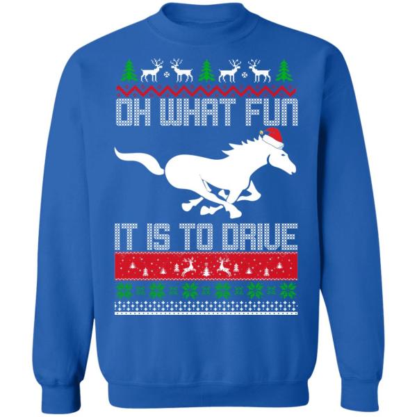 Horse oh what fun it is to drive sweater 5