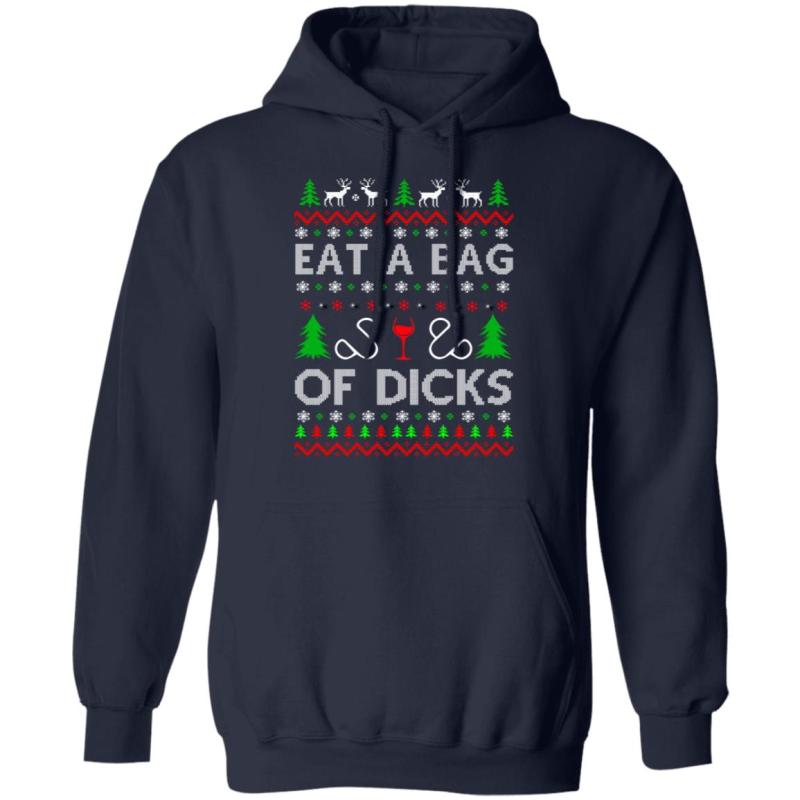Eat a bag of dicks christmas sweater - image 2