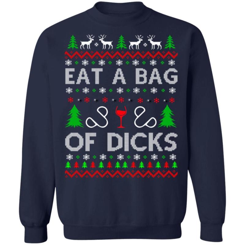 Eat a bag of dicks christmas sweater - image 11