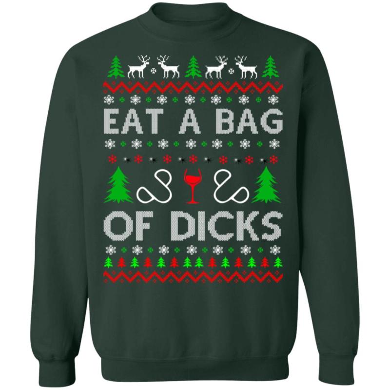 Eat a bag of dicks christmas sweater - image 12