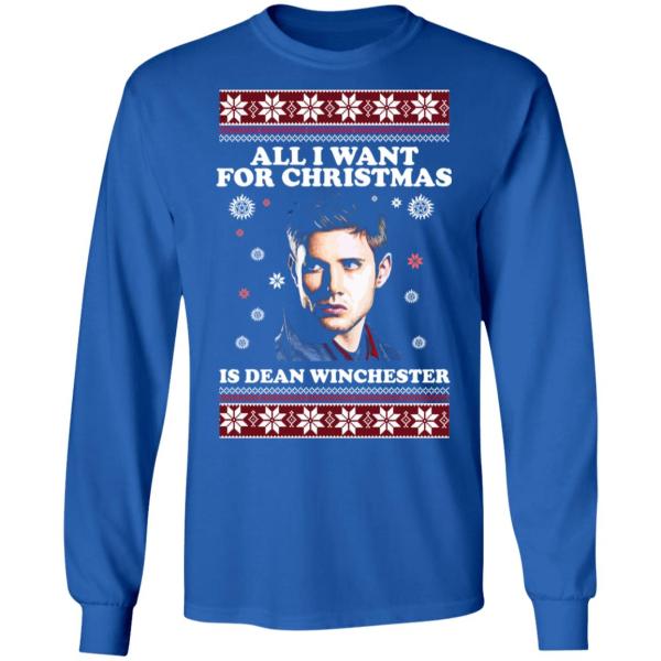 All i want for christmas is dean winchester christmas sweater 8