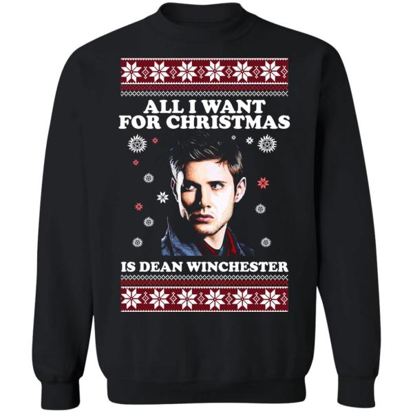 All i want for christmas is dean winchester christmas sweater