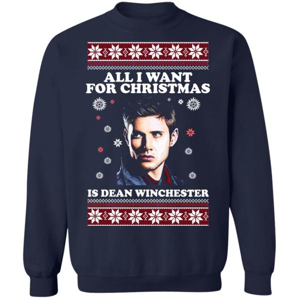 All i want for christmas is dean winchester christmas sweater 11