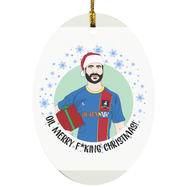 Roy kent oil merry fuking christmas ornament 4