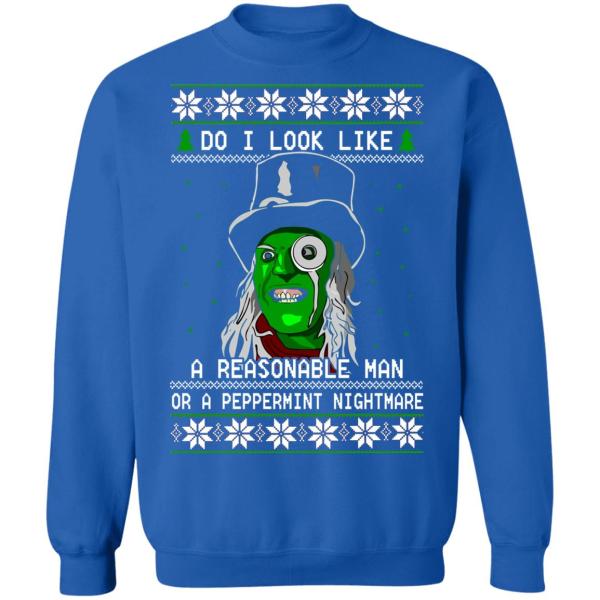 Mighty boosh the hitcher do i look like a reasonable man christmas sweater 4