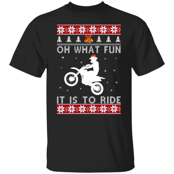 Motocross oh what fun it is to ride christmas sweater 5