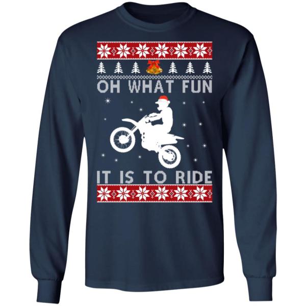 Motocross oh what fun it is to ride christmas sweater 9