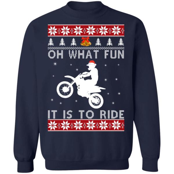 Motocross oh what fun it is to ride christmas sweater 11