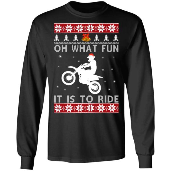 Motocross oh what fun it is to ride christmas sweater 7