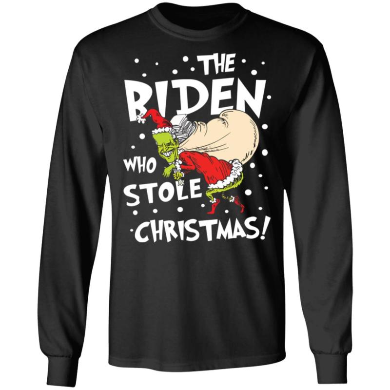 The biden who stole christmas shirt - image 5