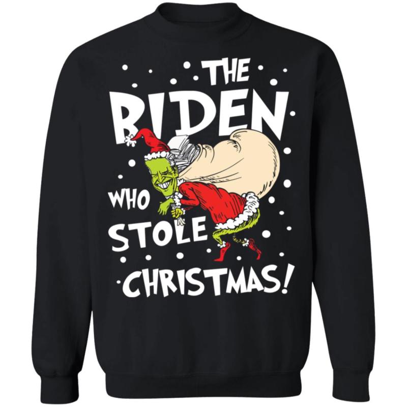 The biden who stole christmas shirt - image 9