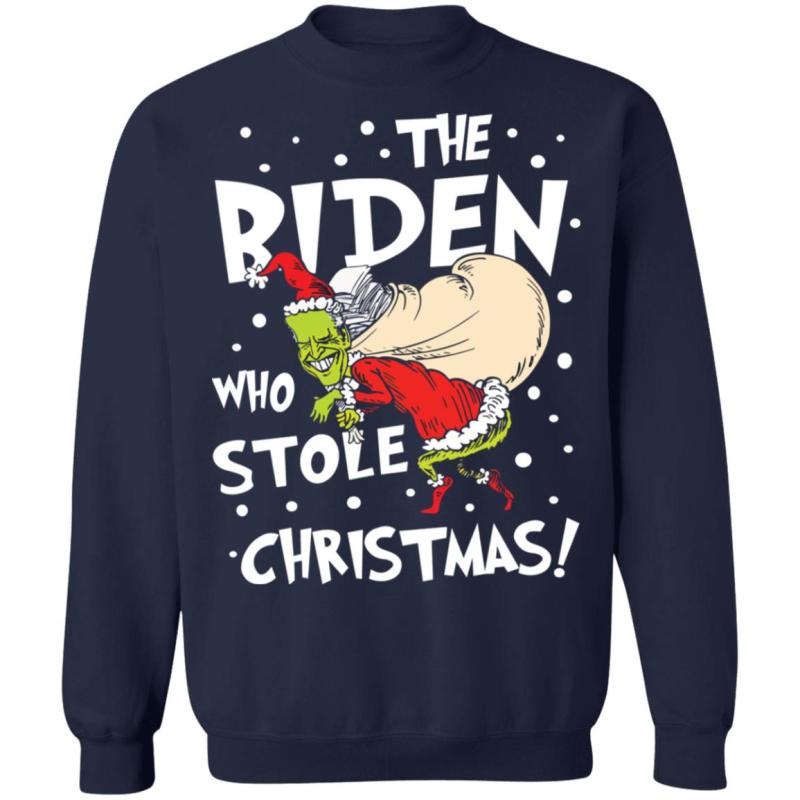 The biden who stole christmas shirt - image 10