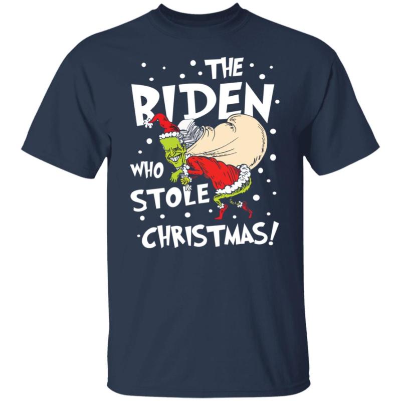 The biden who stole christmas shirt - image 2