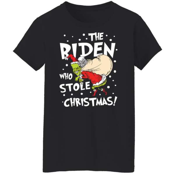 The biden who stole christmas shirt 3