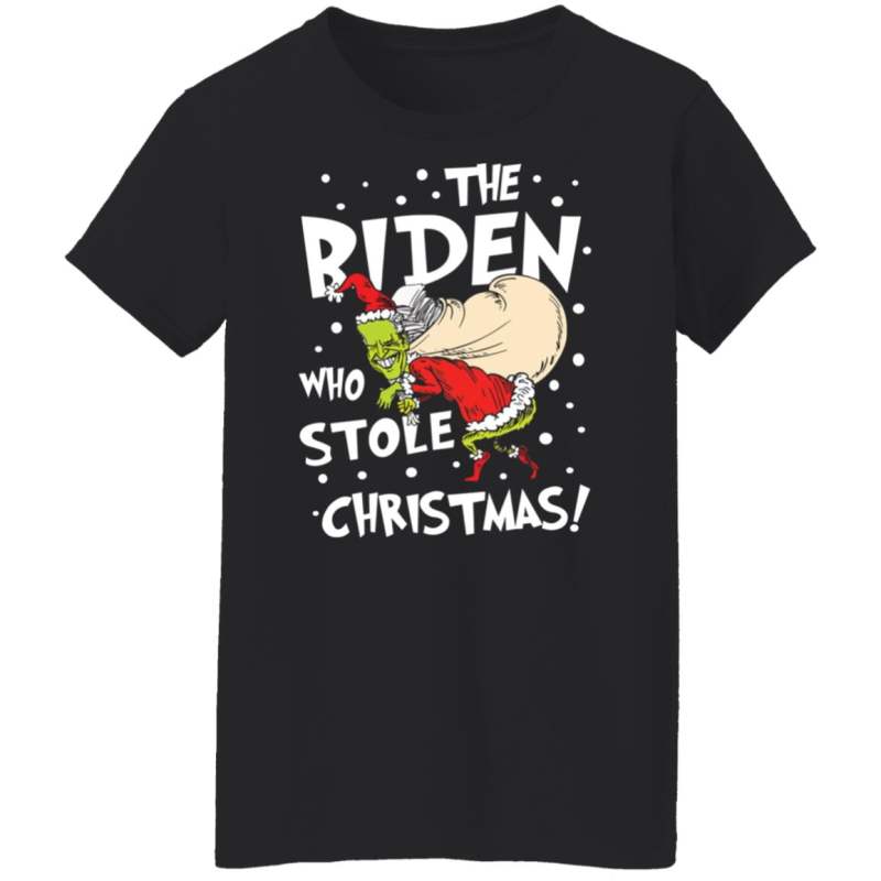 The biden who stole christmas shirt - image 3