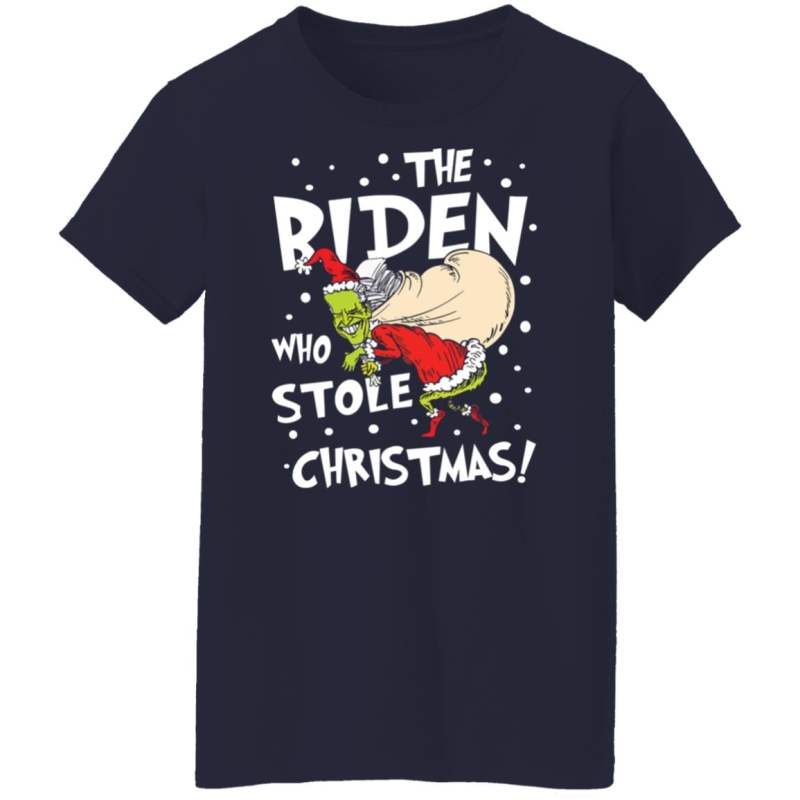 The biden who stole christmas shirt - image 4
