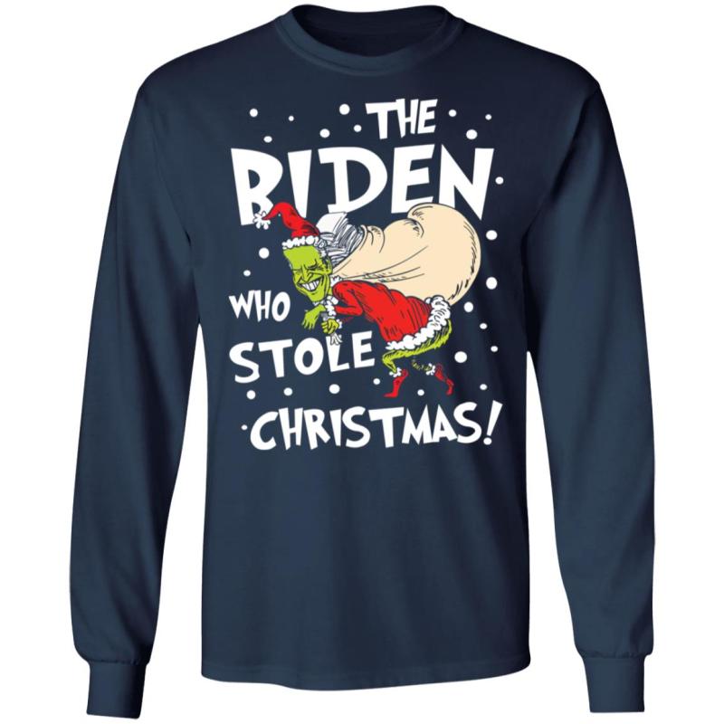 The biden who stole christmas shirt - image 6
