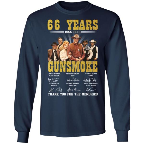 66 years gunsmoke thank you for the memories shirt 6