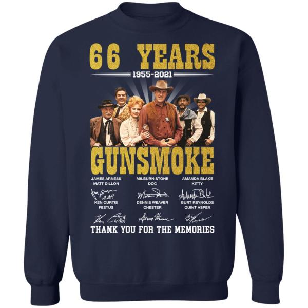 66 years gunsmoke thank you for the memories shirt 10