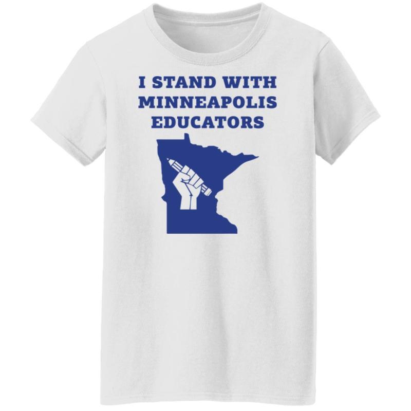 I stand with minneapolis educators shirt - image 9